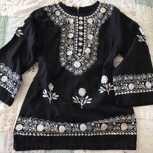 70s vintage embroidered top.